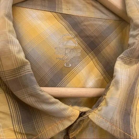 Zoic  plaid checkered technical shirt - Picture 2 of 5